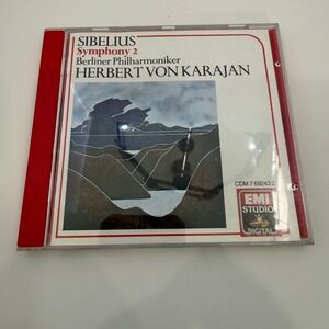 Sibelius Symphony 2 Berliner Philharmoniker Herbert von Karajan EMI CD 7692432‎